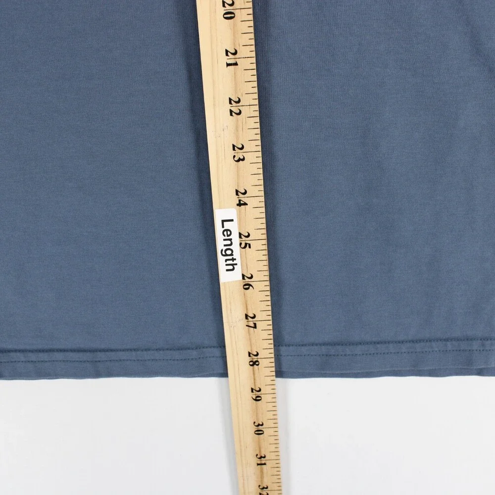 Radmor Pullover Mens XXL Blue Striped Quarter Zip Pima Cotton Golf Mock